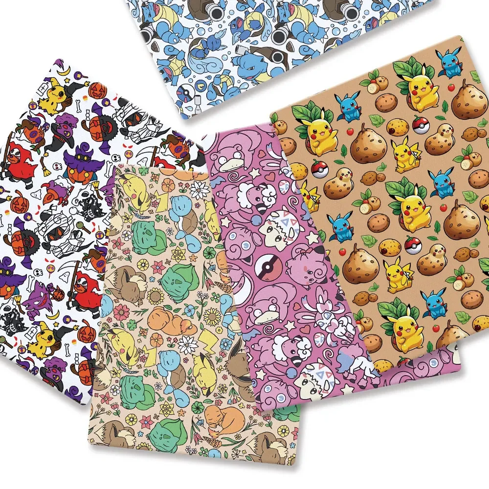 Baby Clothing Products - Pokemon Cartoon Fabric140*50cm Handgemaakte Naaien Patchwork