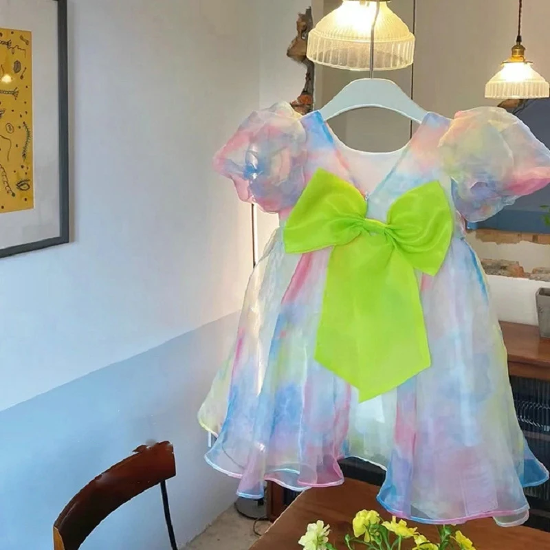 Baby Clothing Yellow - Zomer Meisjes Jurk Kinderkleding 2025 Baby