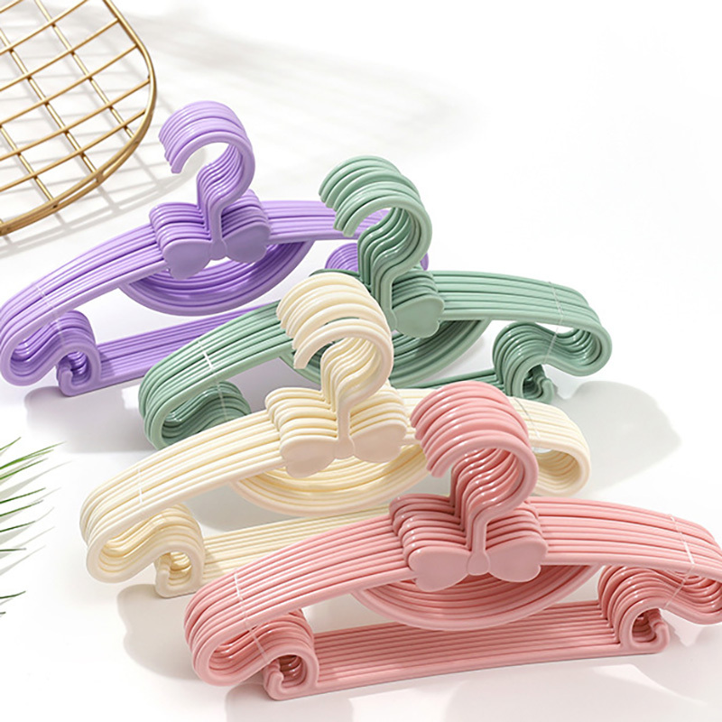 Baby Clothing Hangers - 10-delige kinderhangers, draagbare plastic displayhangers, winddichte