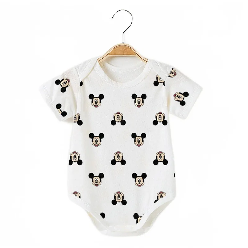 Baby Clothing Clearance - Unisex babyrompertjes Cartoon Mickey jumpsuits met