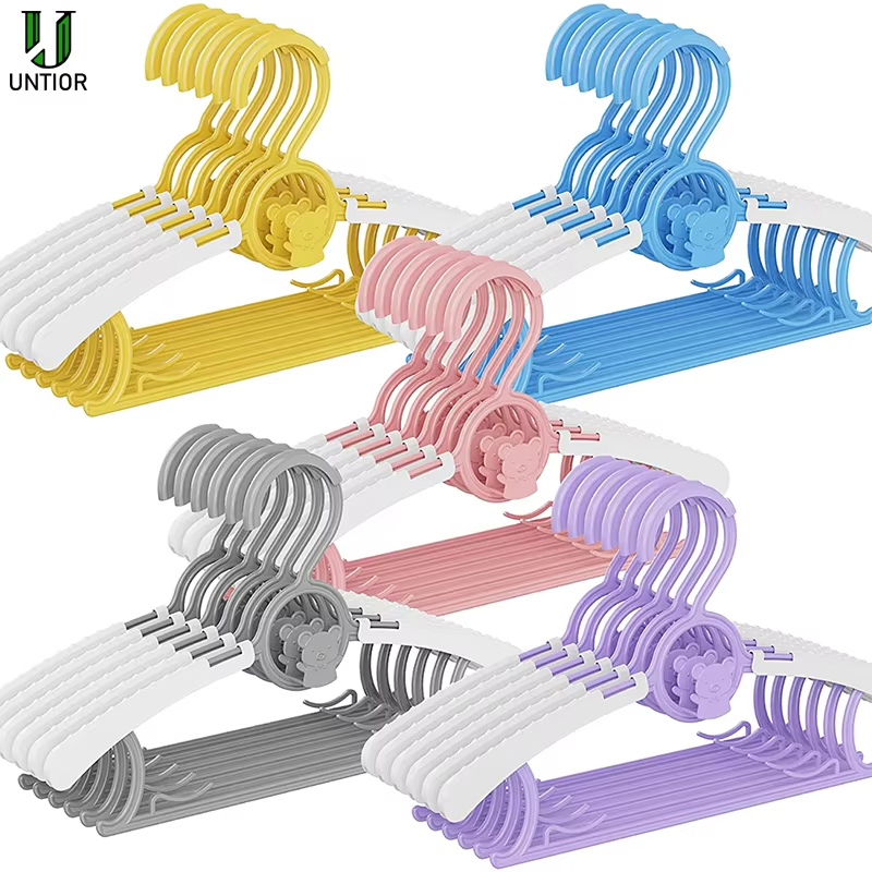 Baby Clothing Hangers - 10Pack Antislip Babykleerhanger Verstelbare Opslag Kinderkleding