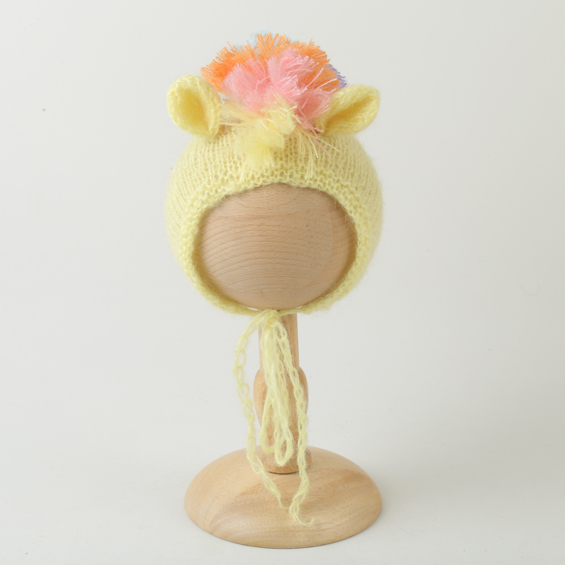 Baby Clothing Yellow - Gele gebreide babykledingset pasgeboren fotografie rekwisieten