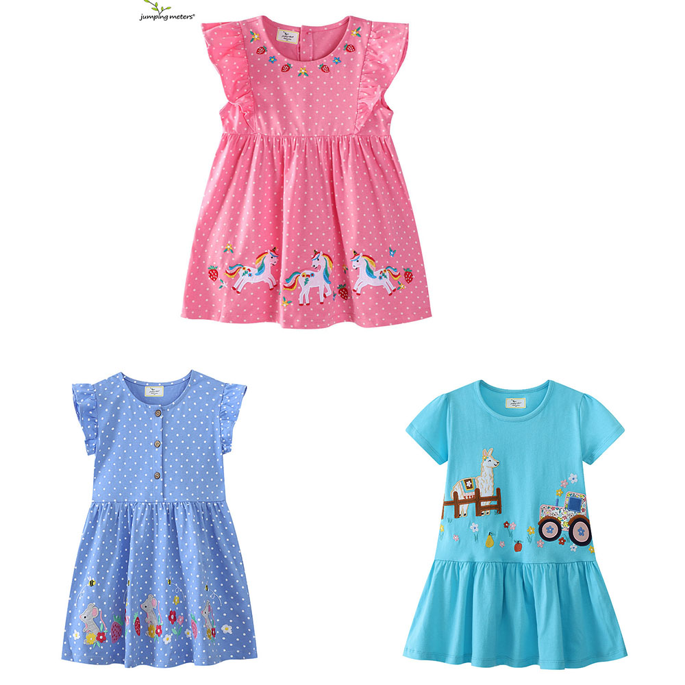 Baby Clothing Embroidery - Springende meter 2-7T Dieren Borduren Applique