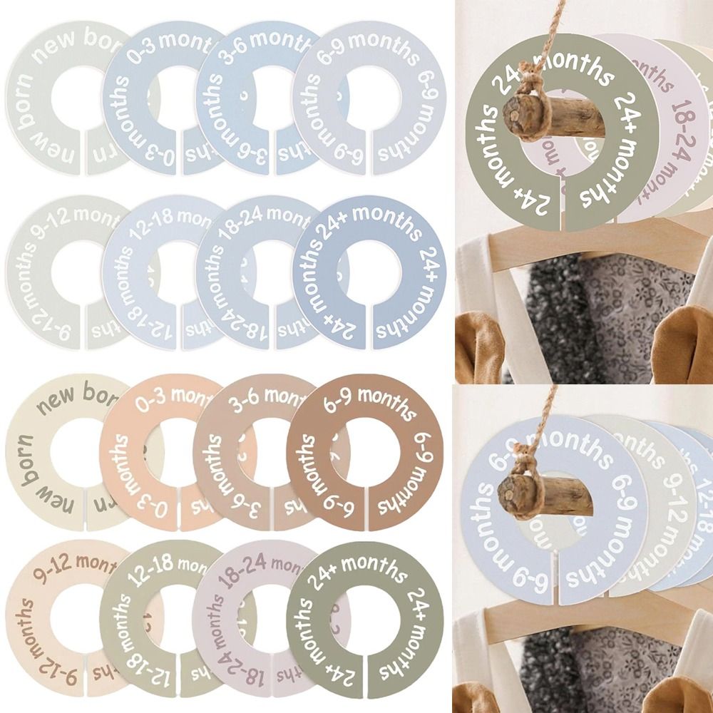 Baby Clothing Hangers - 68/9 Stuks Organiserende Hangers Babykleding Maatverdelers