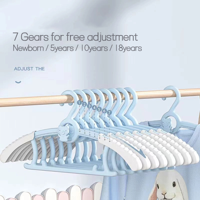Baby Clothing Hangers - 10 STKS Babykleerhangers Uitschuifbare antislip kinderkledinghanger