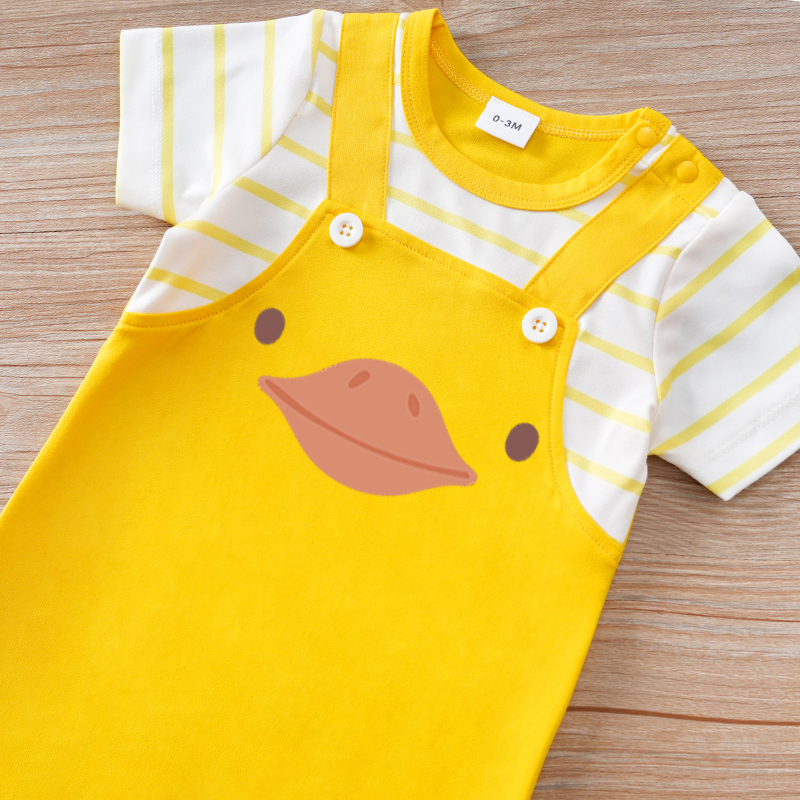 Schattige dierenprint met gele - Baby Clothing Yellow recensie en prijs
