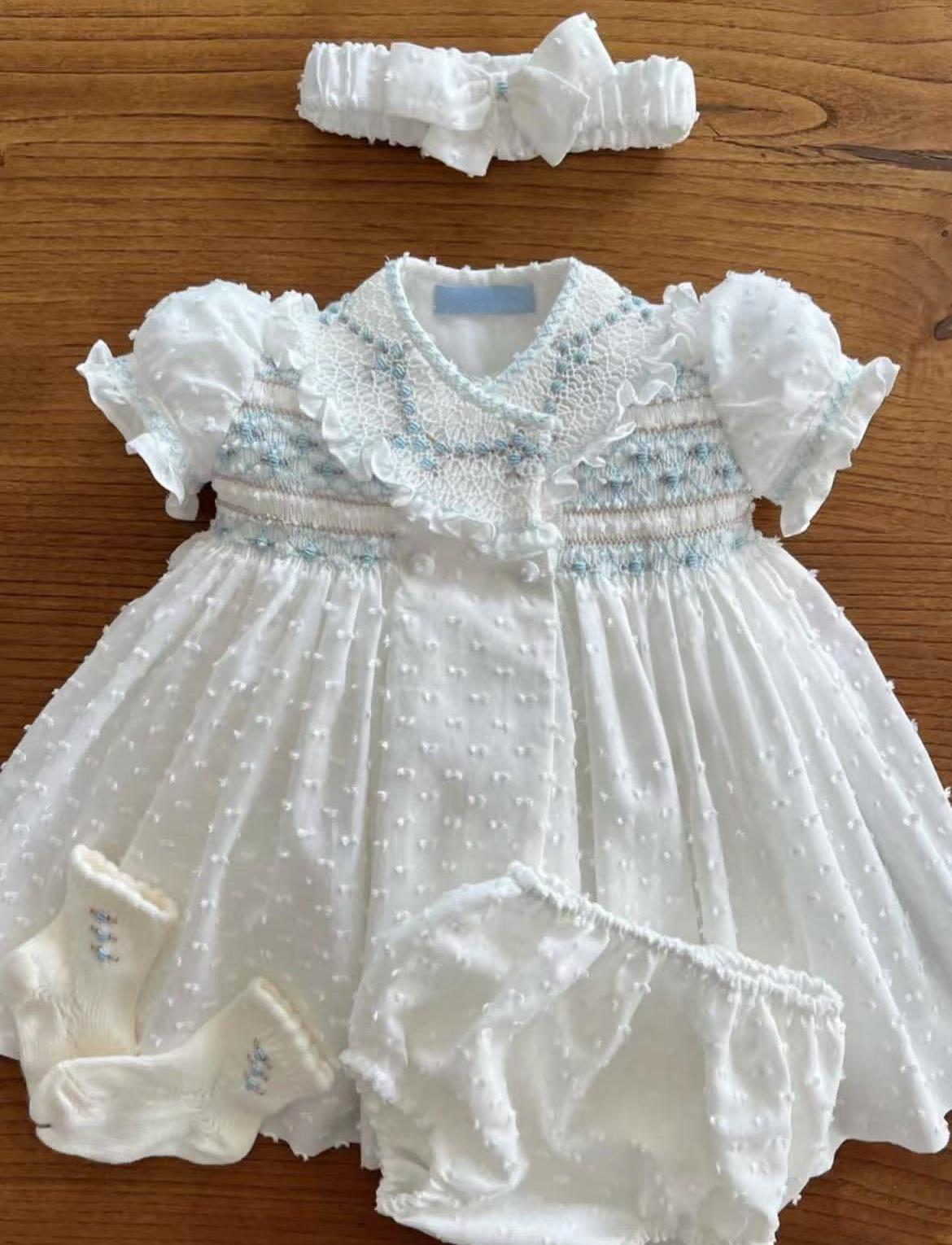 0-12Y babymeisje zomer blauwe  - Baby Clothing Embroidery recensie en prijs