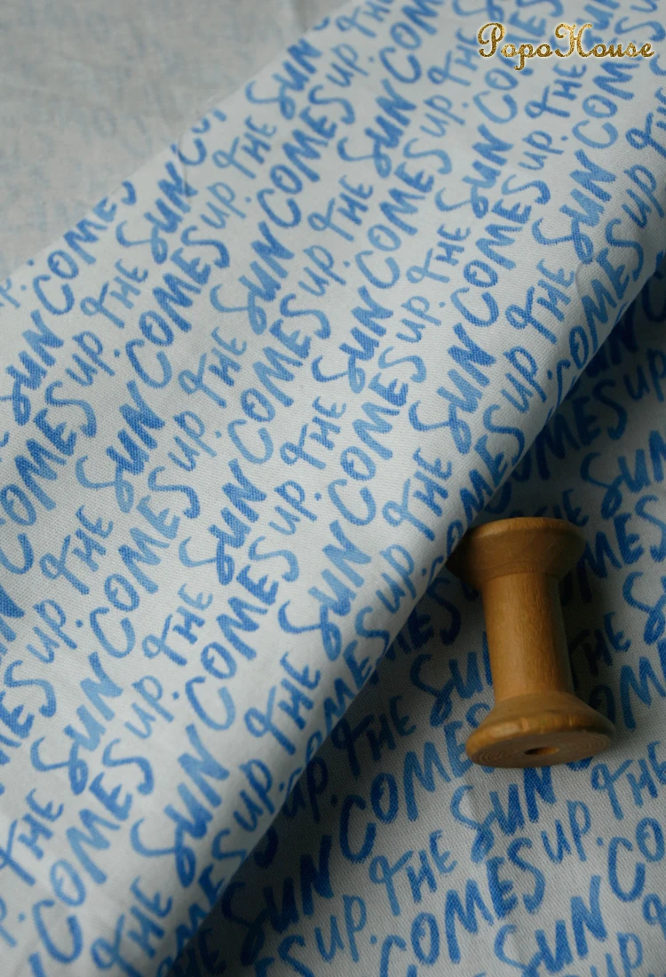 150x50cm blauwe Engelse letter - Baby Clothing Sewing recensie en prijs