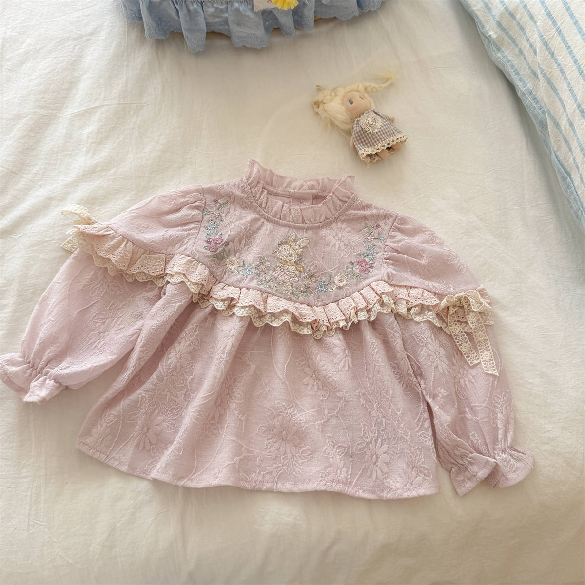 Meisjes shirt 2026 lente en he - Baby Clothing Embroidery recensie en prijs