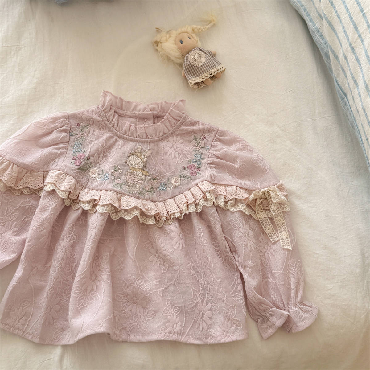 Meisjes shirt 2026 lente en he - Baby Clothing Embroidery recensie en prijs