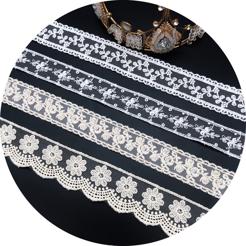 3 Yards/Lot Borduren Wit Beige - Baby Clothing Embroidery recensie en prijs